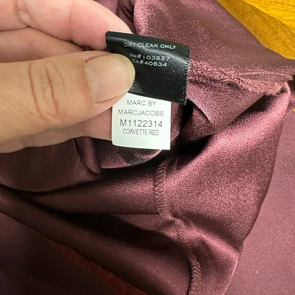 Marc by Marc Jacobs Color Block Anya Crepe Dress Corvette Red Sz 2 Mindy Kaling - Picture 10 of 15